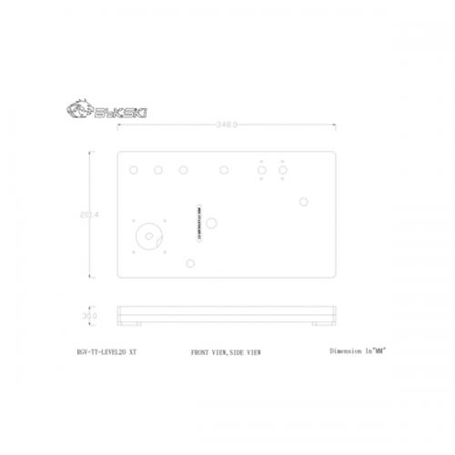 Bykski ARGB Distro Plate For Thermaltake Level 20 XT (RGV-TT-LEVEL20XT) And DDC Pump (B-PMD3-COV)