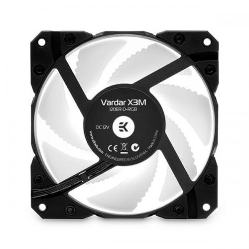 EK-Vardar X3M 120ER - 120mm D-RGB Cooling Fan (2200RPM, 67CFM) - Black