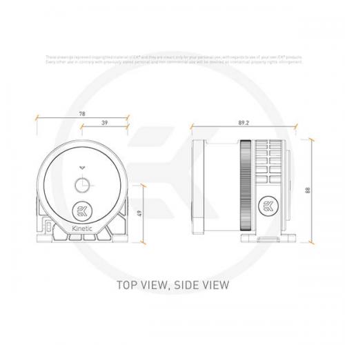 EK-Quantum Inertia D5 PWM D-RGB - Plexi