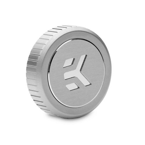 EK-Quantum Torque - Stop Plug With Badge - Satin Titanium