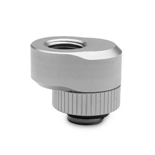 EK-Quantum Torque - Rotary Offset 7 - 7mm Male-Female Adapter Fitting - (Satin Titanium)