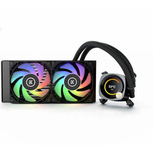 EK Nucleus AIO CR240 Vision D-RGB 240mm CPU Liquid Cooler