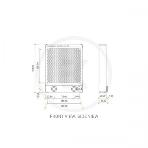 EK-CoolStream SE 140 - 140mm - Water Cooling-Radiator - Black