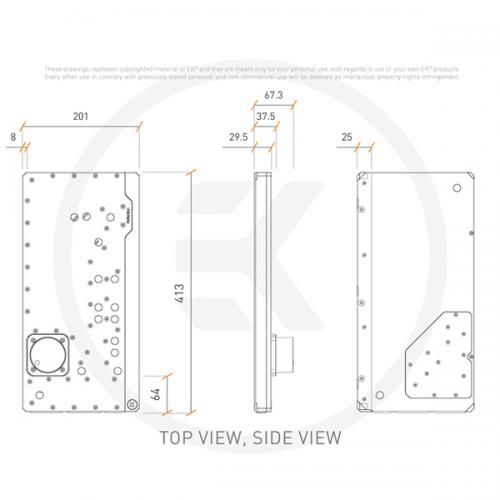 EK-Quantum Reflection Distro Plate For Lian Li PC-O11 Dynamic With D5 PWM Pump and ARGB Lighting