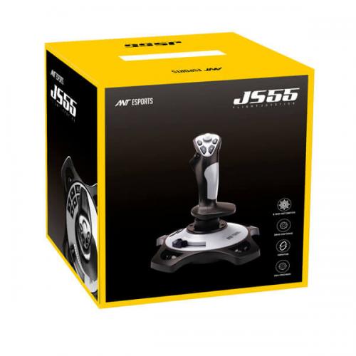 Ant Esports JS55 Joystick for Flight Simulation(Black-Grey)