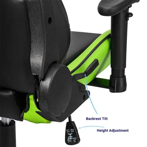 Ant Esports 9077 Ergonomic Black and Green Gaming Chair