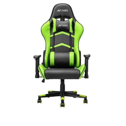 Ant Esports 9077 Ergonomic Black and Green Gaming Chair