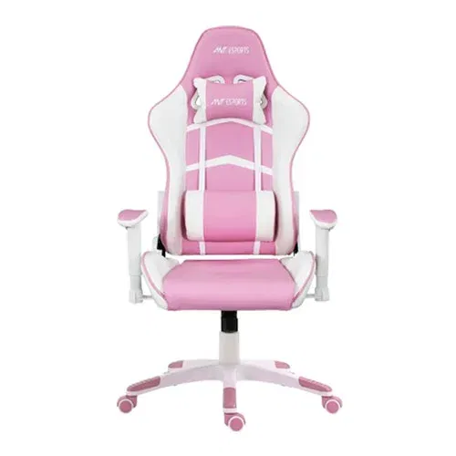 Ant Esports 9077 Ergonomic White and Pink Gaming Chair