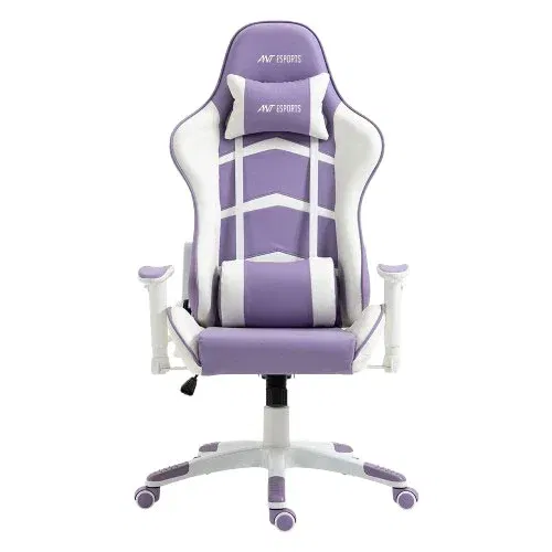 Ant Esports 9077 Ergonomic White and Purple Gaming Chair