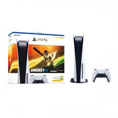 Sony PS5 Console with Cricket 24 Bundle (White)