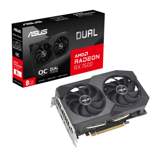 Asus Dual RX 7600 V2 OC Edition 8GB Graphics Card