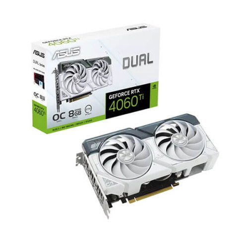 Asus Dual RTX 4060 Ti White OC Edition 8GB Graphics Card