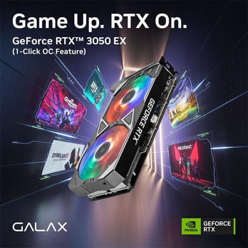 Galax RTX 3050 EX 1-Click OC LHR 8GB Gaming Graphics Card