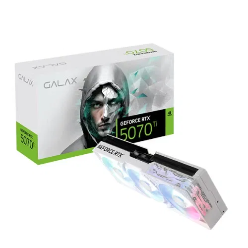 GALAX RTX 5070 Ti 1-Click OC White 16GB GDDR7 Graphics Card