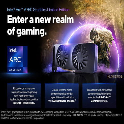 Intel Arc A750 Limited Edition 8GB Graphics Card