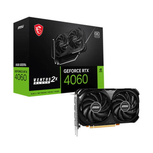 MSI RTX 4060 Ventus 2X Black OC 8GB Graphics Card