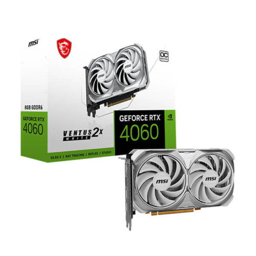 MSI RTX 4060 Ventus 2X White OC 8GB Graphics Card