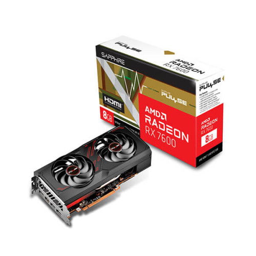 Sapphire Pulse RX 7600 8GB Graphics Card (11324-01-20G)