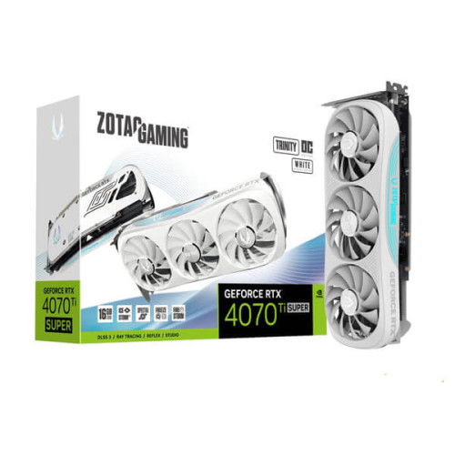 Zotac RTX 4070 Ti Super Trinity OC White Edition 16GB Gaming Graphics Card