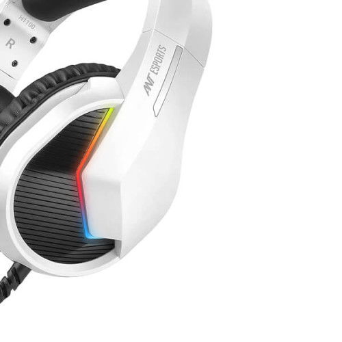 Ant Esports H1100 Pro Auto RGB Gaming Headset (White)