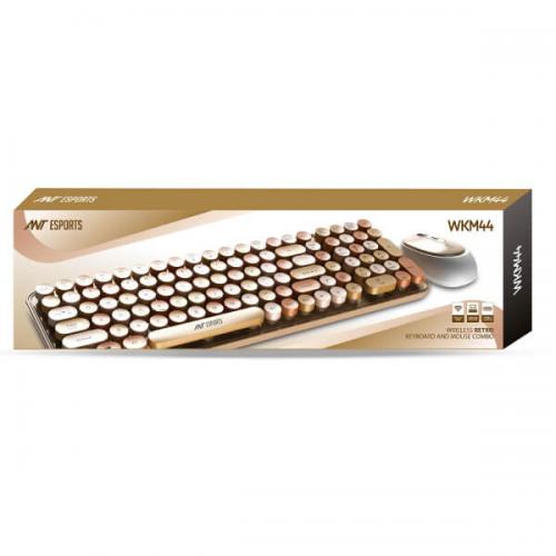 Ant Esports WKM44 Wireless Keyboard and Mouse Combo (Brown)