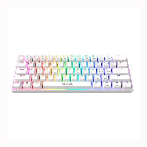 Gamdias Hermes E3 Blue Switches Mechanical Gaming Keyboard (White)