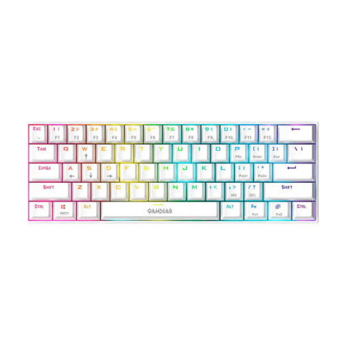 Gamdias Hermes E3 Red Switches Mechanical Gaming Keyboard (White)