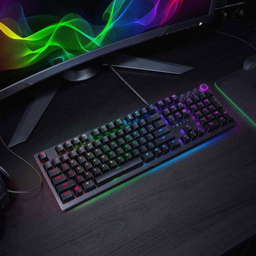 Razer Huntsman Elite Mechanical Gaming Keyboard Linear Optical Red Switches (Black)