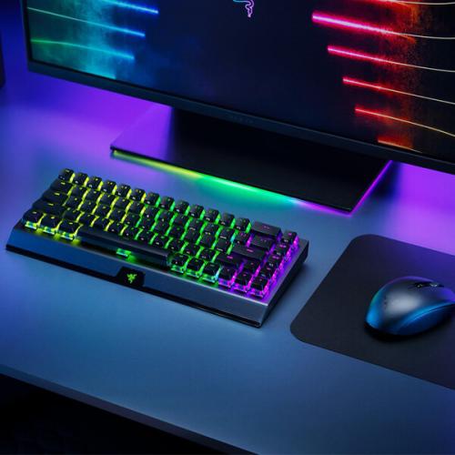 Razer BlackWidow V3 Mini HyperSpeed Phantom Edition Wireless Mechanical Gaming Keyboard (Yellow Switch)