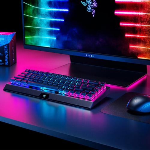 Razer BlackWidow V3 Mini HyperSpeed Phantom Edition Wireless Mechanical Gaming Keyboard (Yellow Switch)