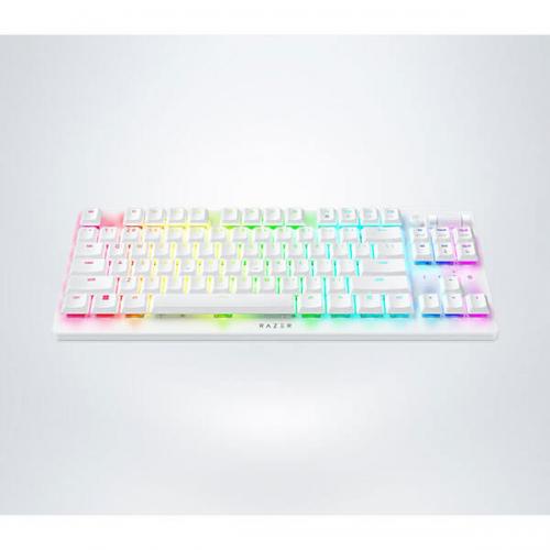 Razer DeathStalker V2 Pro Tenkeyless Wireless Gaming Keyboard Low-Profile Linear Optical Red Switches (White)