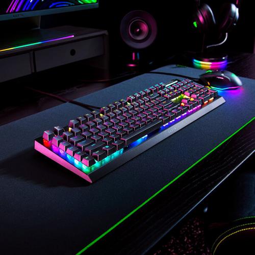 Razer BlackWidow V4 X Mechanical Gaming Keyboard with Yellow Switches