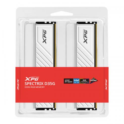 Adata XPG Spectrix D35G RGB 16GB (8GBx2) DDR4 3200MHz Desktop Ram (White)