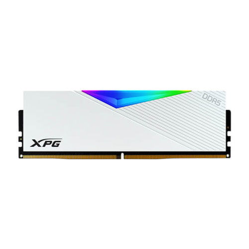 Adata  XPG Lancer RGB Series 16GB (16GBx1) DDR5 6000MHz Desktop RAM (White)