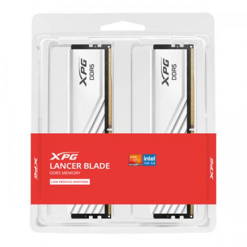 Adata XPG Lancer Blade Series 32GB (16GBx2) DDR5 6000MHz Desktop Ram (White)