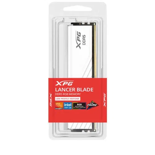 Adata XPG Lancer Blade RGB 16GB (16GBx1) DDR5 6000MHz Desktop Ram (White)