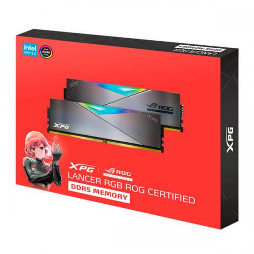 Adata XPG Lancer RGB ROG Certified 32GB (16GBx2) DDR5 6600MHz Desktop Ram