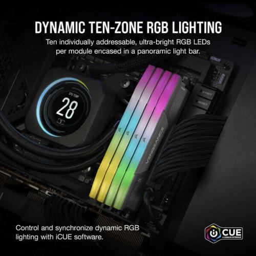 Corsair Vengeance RGB Series 32GB (16GBx2) DDR5 6000MHz Desktop Ram