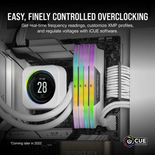 Corsair Vengeance RGB 32GB (16GBx2) DDR5 6000MHz Ram (White)