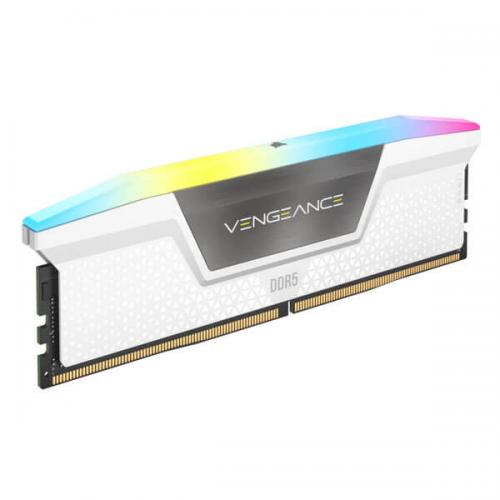 Corsair Vengeance RGB 32GB (16GBx2) DDR5 6000MHz Ram (White)