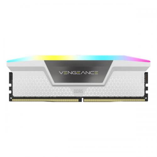 Corsair Vengeance RGB 32GB (16GBx2) DDR5 6000MHz Ram (White)