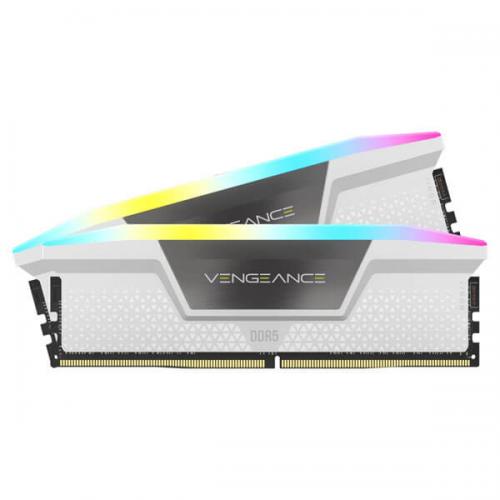 Corsair Vengeance RGB 32GB (16GBx2) DDR5 6000MHz Ram (White)