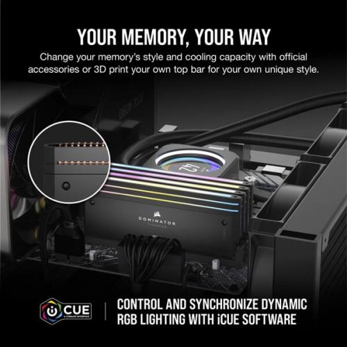 Corsair Dominator Titanium RGB DDR5 32GB (16GBx2) 6000MHz Desktop Ram (Black)