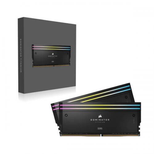 Corsair Dominator Titanium RGB DDR5 32GB (16GBx2) 6000MHz Desktop Ram (Black)