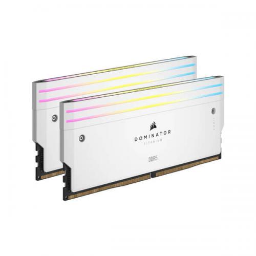 Corsair Dominator Titanium RGB DDR5 32GB (16GBx2) 6000MHz Desktop Ram (White)