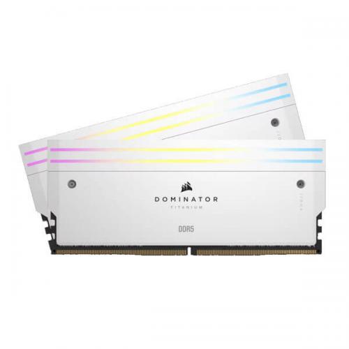 Corsair Dominator Titanium RGB DDR5 32GB (16GBx2) 6000MHz Desktop Ram (White)