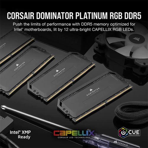 Corsair Dominator Platinum RGB DDR5 32GB (16GBx2) 7200MHz Desktop RAM (Black)