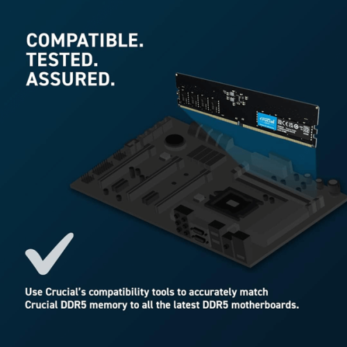 Crucial 8GB (8GBx1) DDR5 4800MHz Desktop Ram