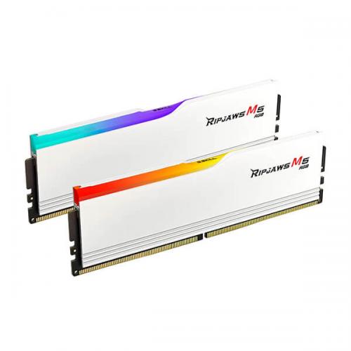 G.Skill Ripjaws M5 RGB 32GB (16GBx2) DDR5 5200MHz Desktop RAM (Matte White)