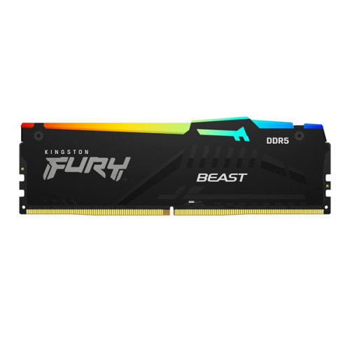 Kingston Fury Beast RGB EXPO 16GB (16GBx1) DDR5 6000MHz Desktop RAM (Black)